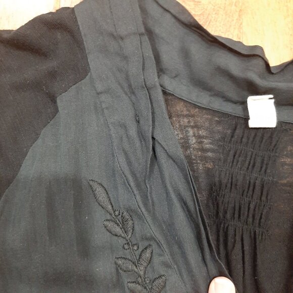 Anthropologie Tiny embroidered silk blouse - Picture 10 of 10